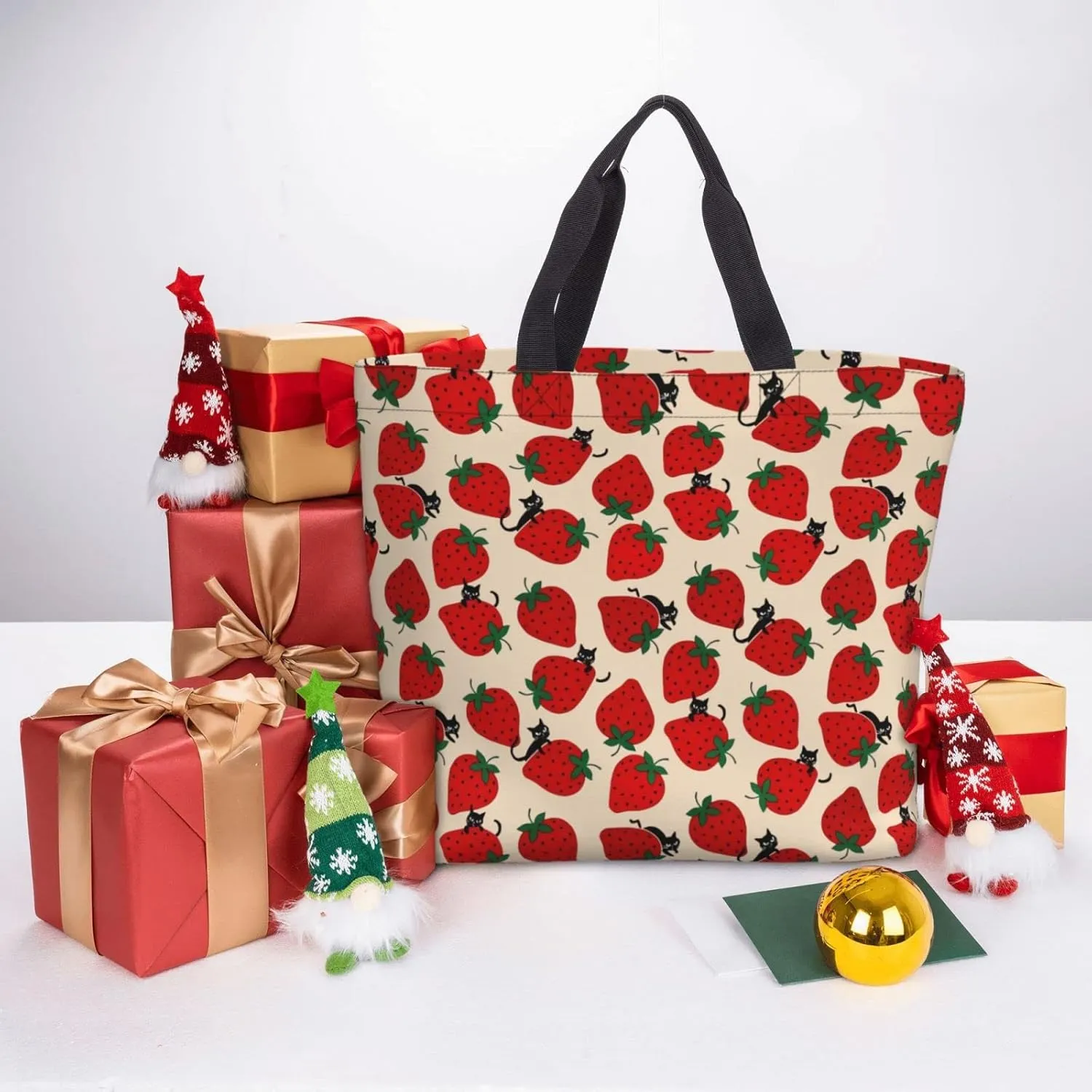 Large Tote Bag for Women Men,Reusable Beach Shoulder Bag Casual Handbag for Travel Shopping Grocery Work