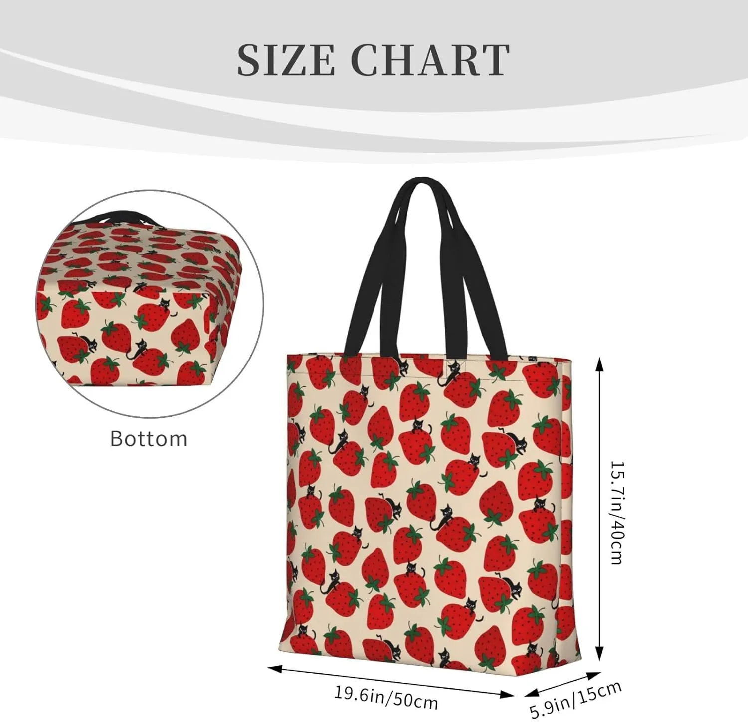 Large Tote Bag for Women Men,Reusable Beach Shoulder Bag Casual Handbag for Travel Shopping Grocery Work