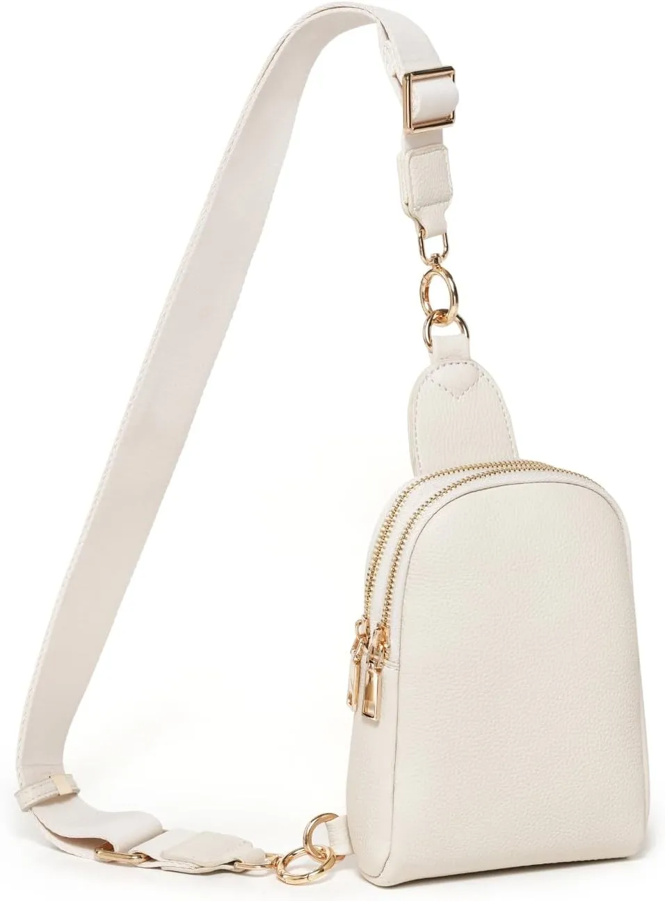 Leather Crossbody Bags for Women Travel Small Crossbody Sling Bag Organizer Fanny Pack Chest Bag
