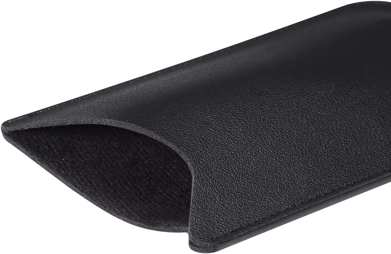 Leather Phone Pouch for Women Men, Leather Thin Cell Phone Cases, 6.5" Universal Smartphone Holster Cellphone Privacy Protection Phone Sleeve Purse Wallet Handbag for iPhone 15 14 13 12 Pro Max, Black
