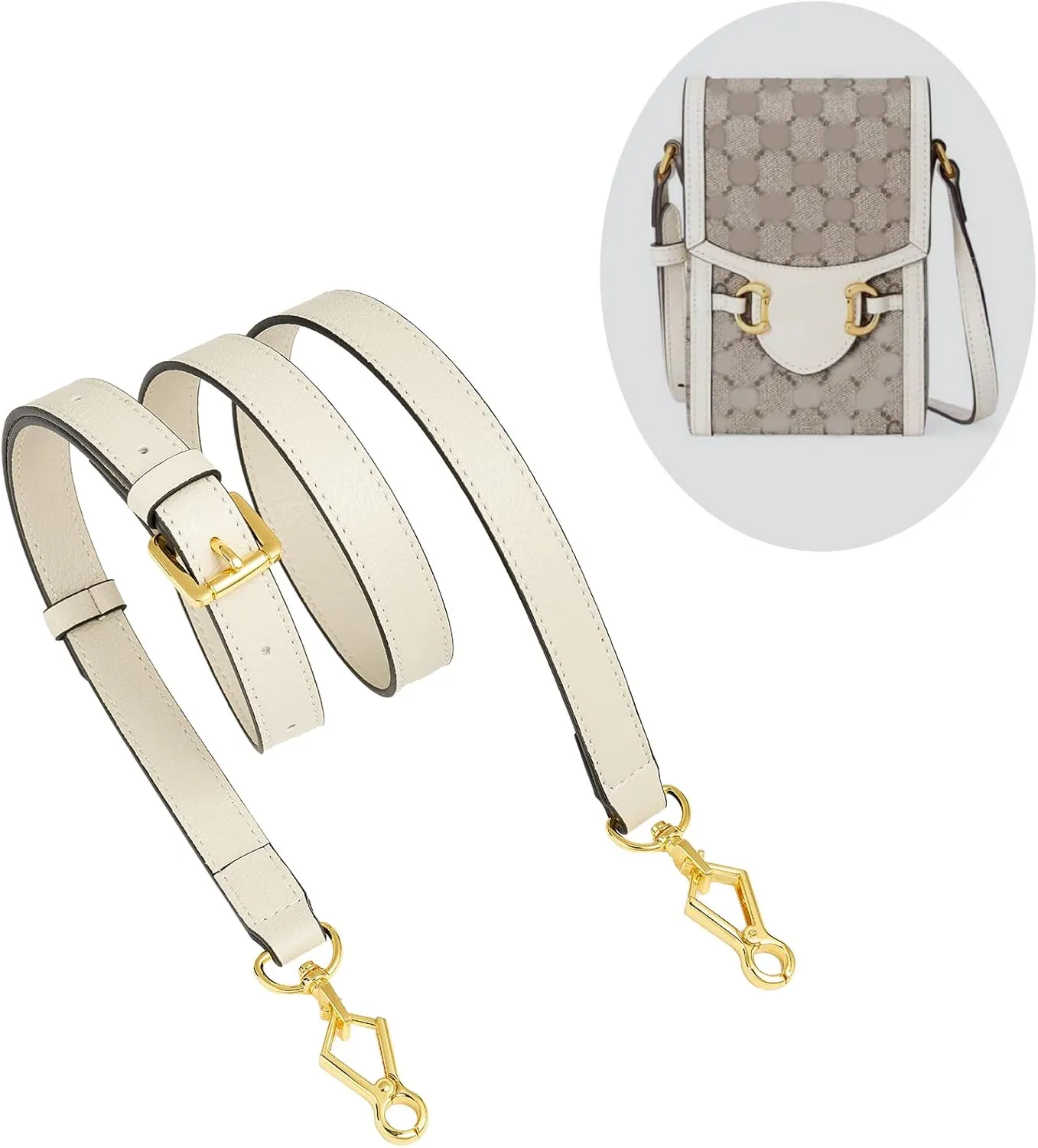 Leather Purse Strap Replacement Crossbody Handbag Long Adjustable
