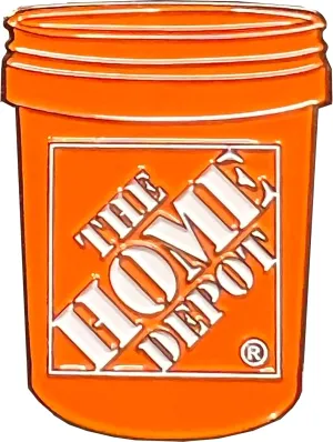LEO Challenge Coins BL12-004 Home Depot Pin Associate Orange Bucket Lapel pin