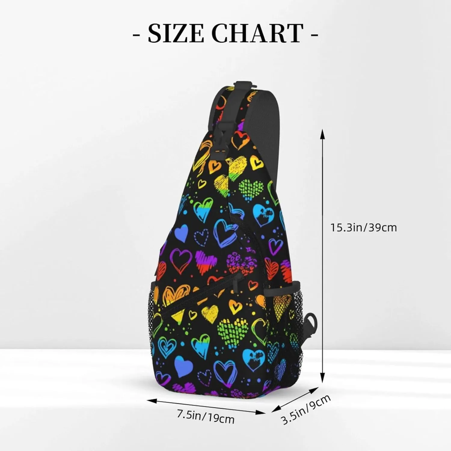 Lgbt Crossbody Sling Bag For Men Women Adjustable Lgbt Chest Bag Rainbow Pride Shoulder Bag Sling Backpack Daypack