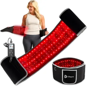 Lifepro Red Light Therapy Belt - 660nm & 850nm Near Infrared & Red Light Therapy for Body, Relaxing Muscle, Inflammation, Improve Circulation