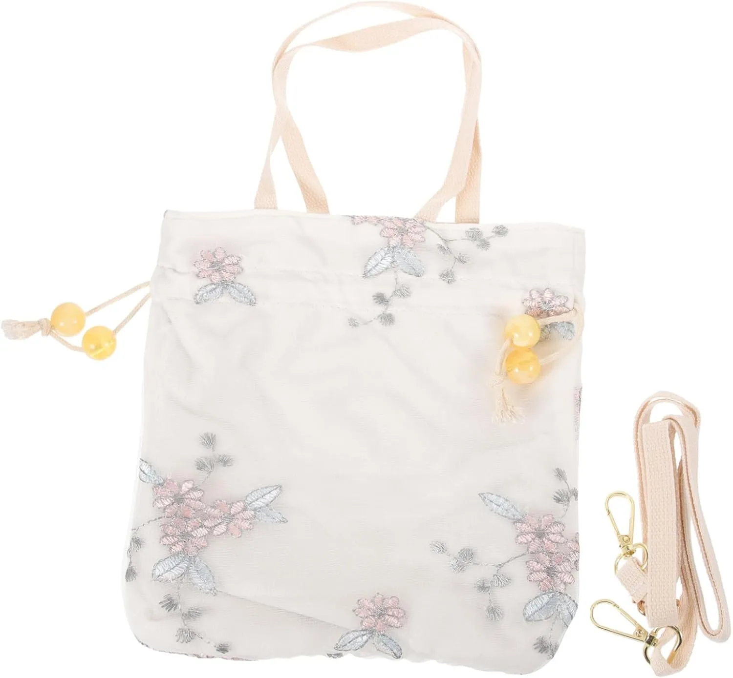 LIFKOME Chic Messenger Bag Chinese Style Canvas Bag Women's Single-shoulder Storage Pouch for Occasions