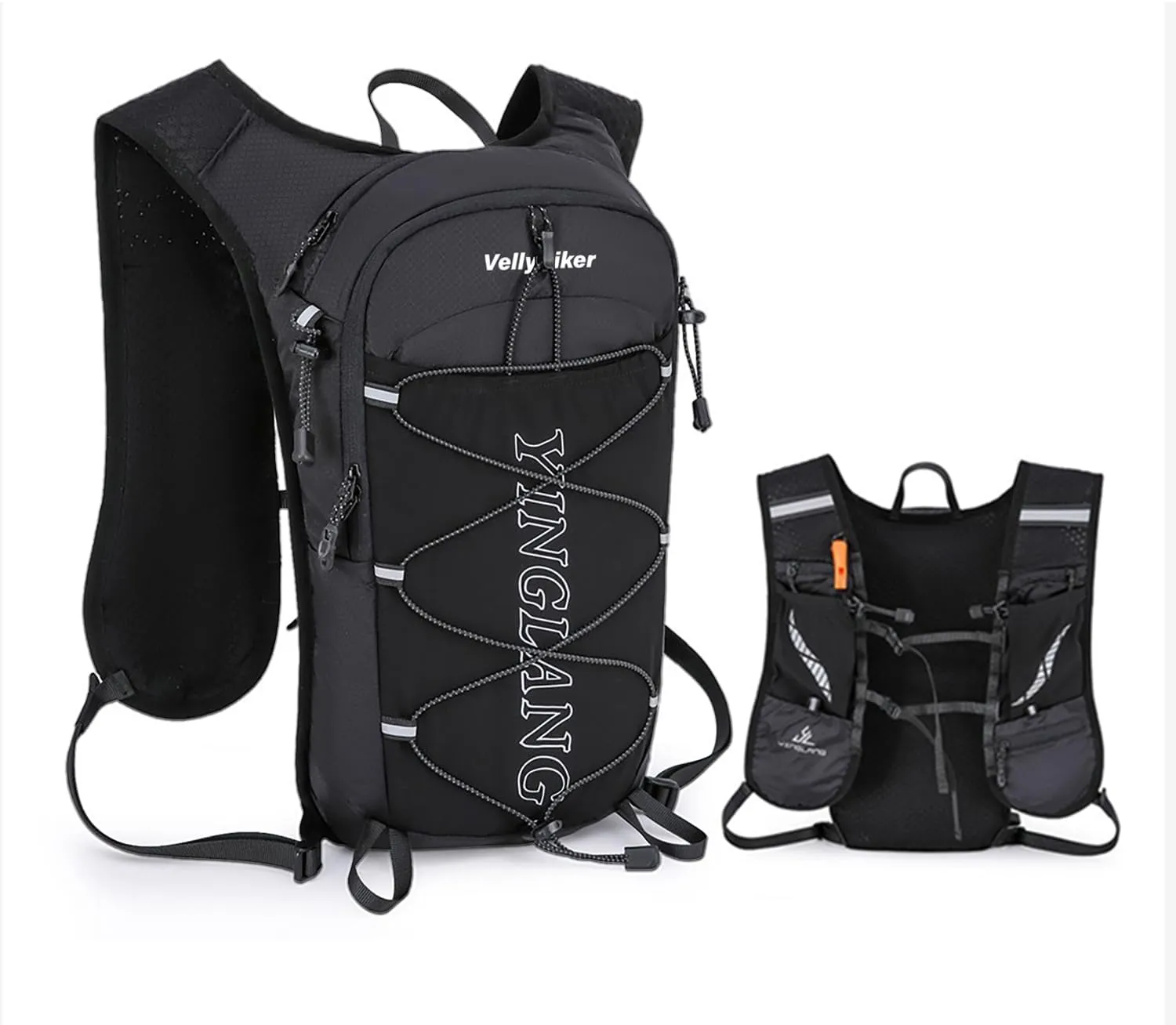Lightweight Backpack Running Backpack for Men & Women, 6L Breathable Bike Rucksack for Cycling Hiking Outdoor Sports and Travel