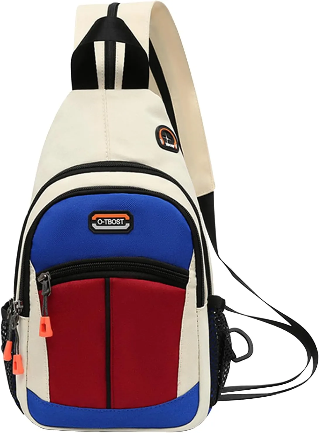 Long Keeper Sling Bag - Women's Crossbody Shoulder Backpack for Men, Travel, Hiking, Sport, Casual Daypack (Beige, Blue, Red)