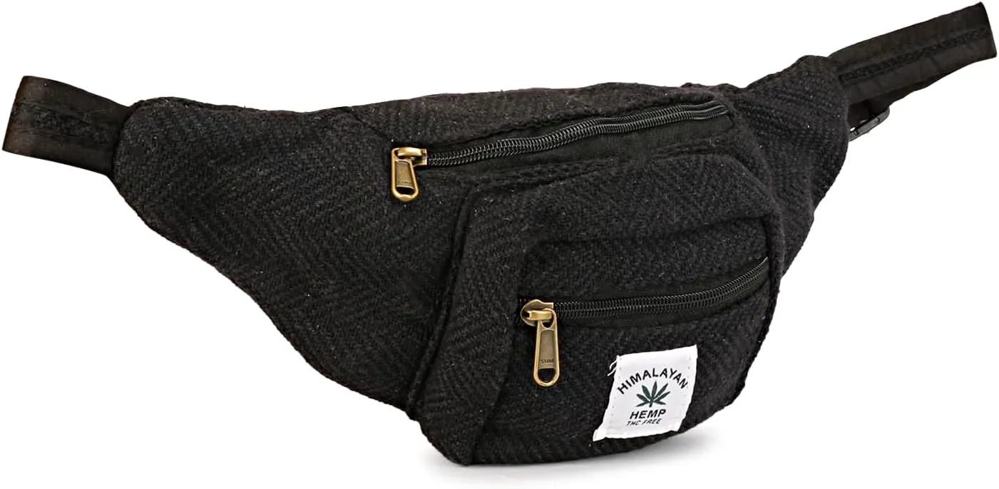 LONGING TO BUY Hemp Fanny Pack & Hemp Waist Belt for Men & Women