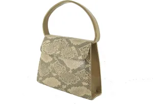LONI Clutch Handbag Purse for Women | Shoulder & Top-Handle Grab Handbag | Patent leather Bag for Wedding & Prom