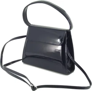 LONI Clutch Handbag Purse for Women | Shoulder & Top-Handle Grab Handbag | Patent leather Bag for Wedding & Prom