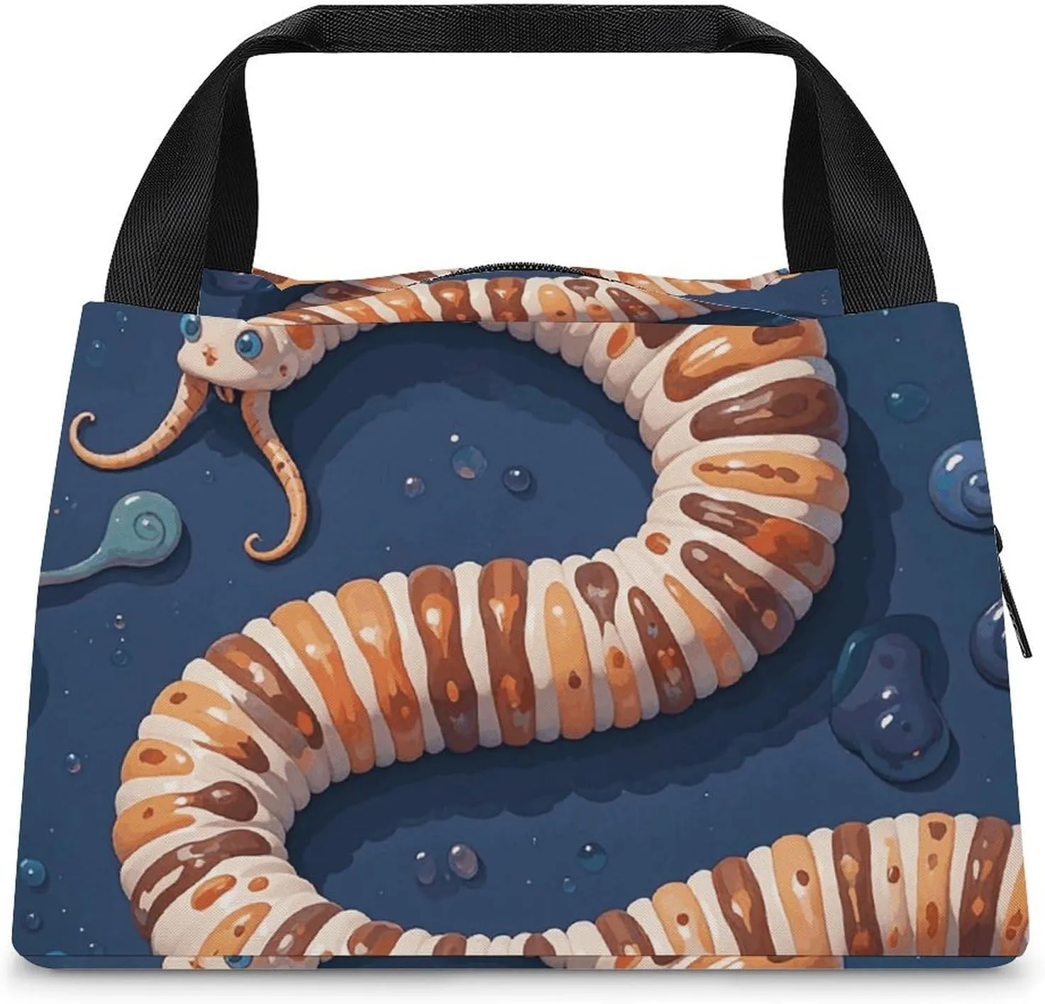 Lunch Bag for Women Insulated Lunch Box Worm Shape Biological Lunch Tote Bags Lunch Containers Lunchbox