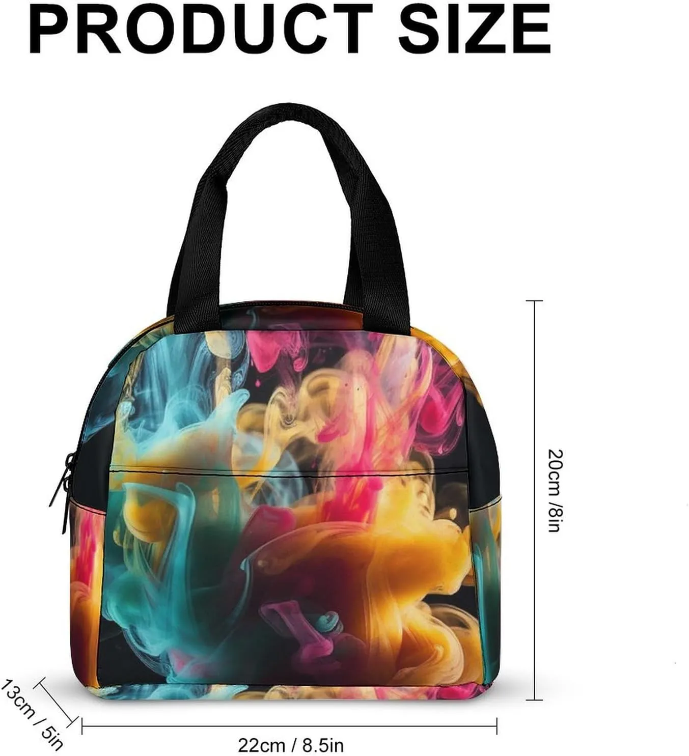 Lunch Bag for Women Men Lunch Box Reusable Melt In The Water Lunch Tote Bag Leakproof Lunch Cooler Bag for Work