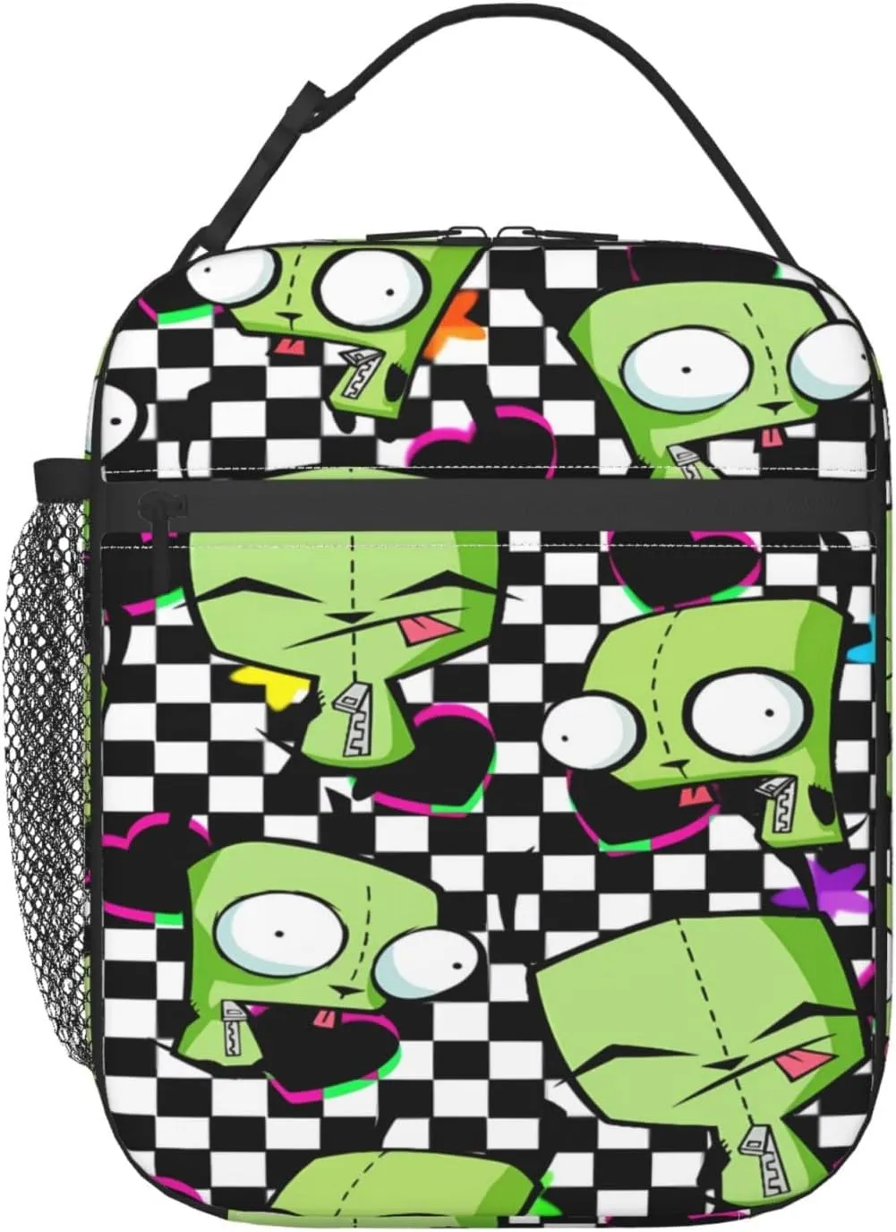 Lunch Bags Invader Anime Zim Insulated Lunch Tote Reusable Portable Lunch Box for Outdoor Office Picnic 10 X 4 X 8 in
