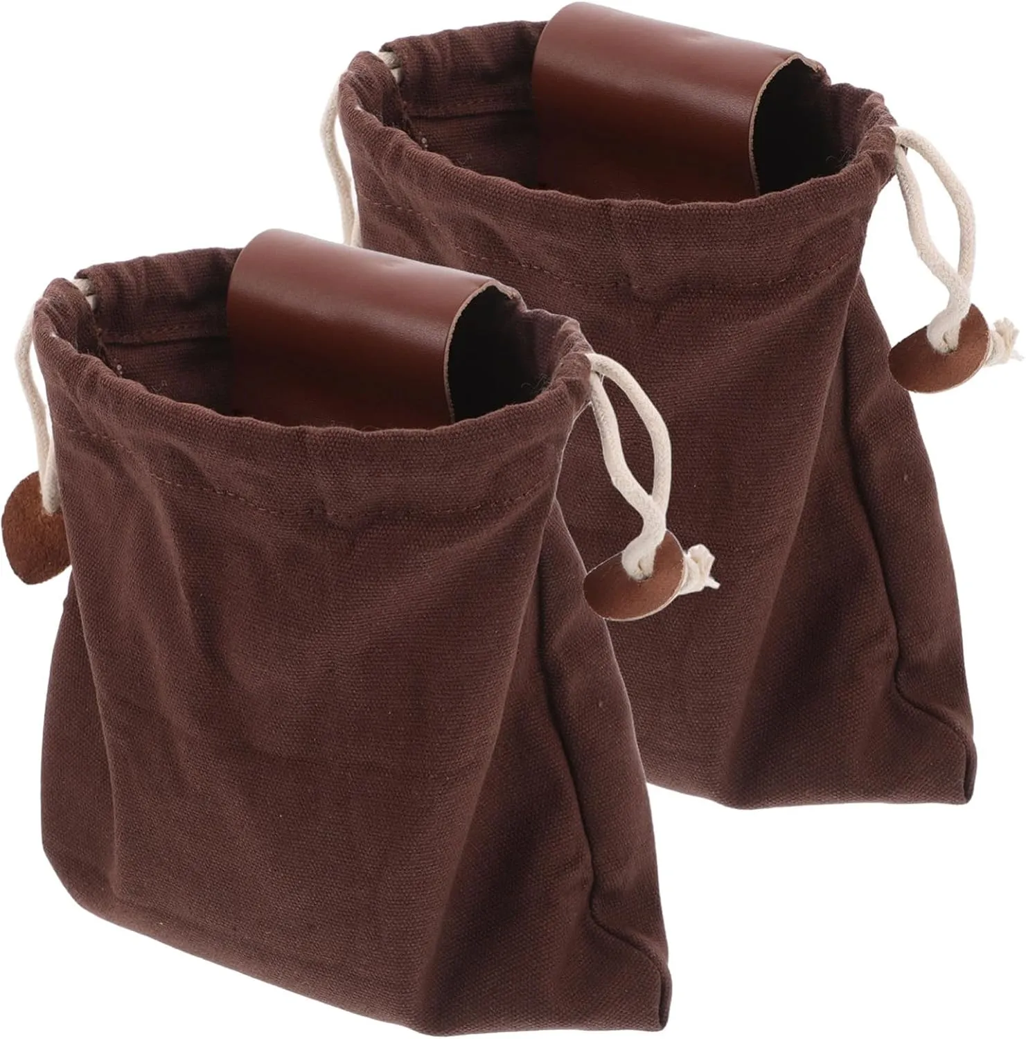 Luxshiny Mushroom Hunting Bag Collapsible Wagon Canvas Pouches Drawstring Outdoor Fruit Picking Bags Storage Capacity