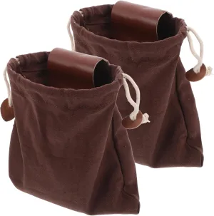 Luxshiny Mushroom Hunting Bag Collapsible Wagon Canvas Pouches Drawstring Outdoor Fruit Picking Bags Storage Capacity