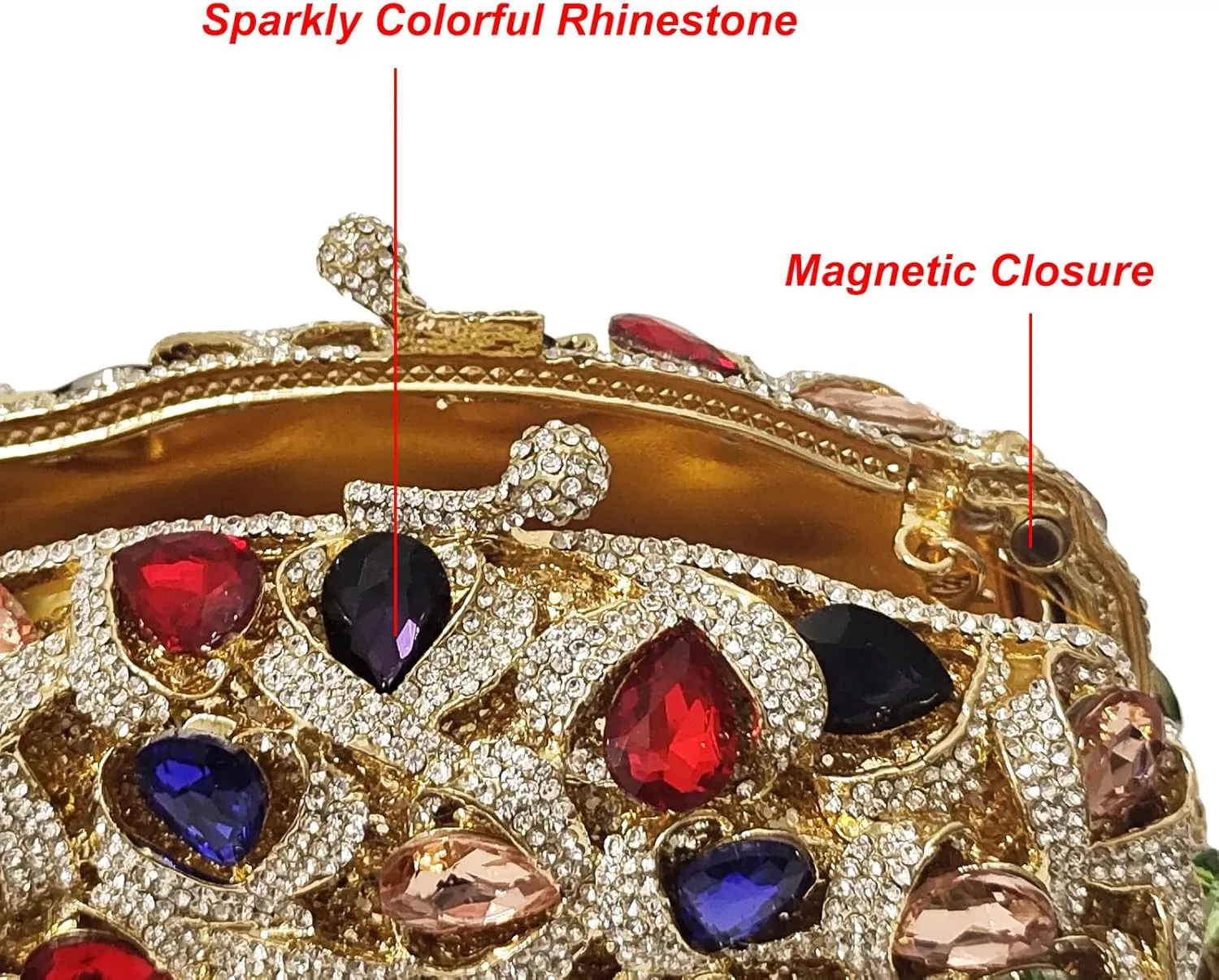 Luxury Crystal Clutch Women Glitter Rhinestone Evening Bag for Party Wedding