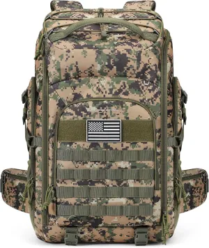 Maelstrom Tactical Backpack for Men, 40L Military Backpack,Water Resistant Assault Pack for Women, 3-Day Bug Out Bag for Hiking, Camping, Gym with Molle System-Camouflage