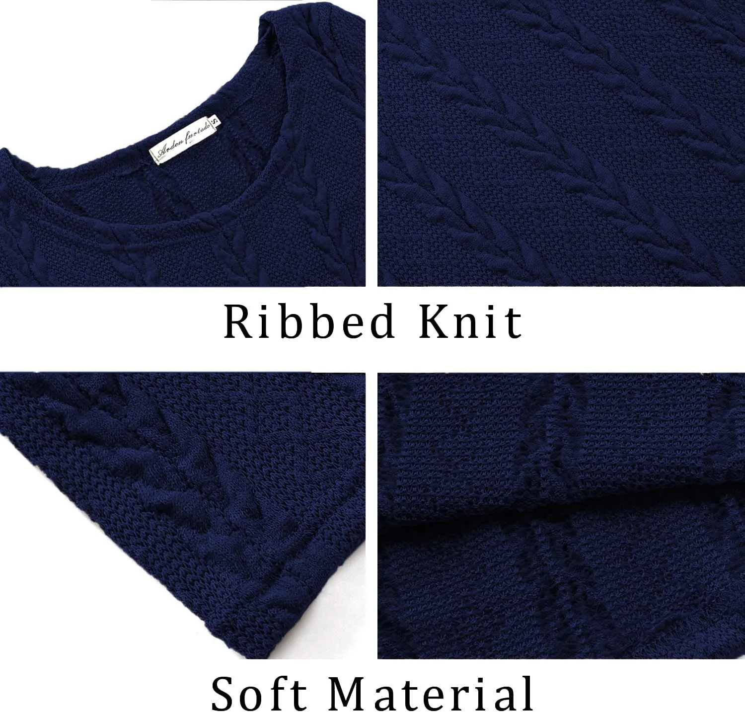Mansy Sweater Dress for Women Cable Knit Ribbed A-Line Short Fitted Pullover Sweaters Dresses Fall Winter