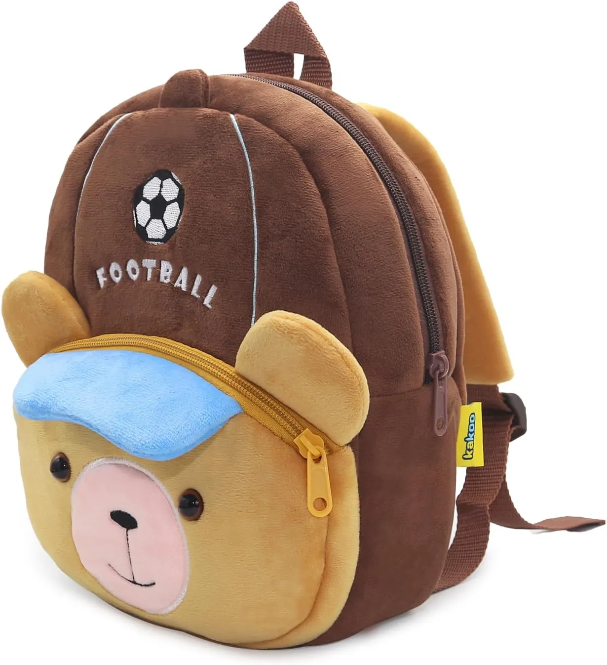 MATMO Toddler Backpack for Girls, Cute Cartoon Little Plush Baby Backpack Baby Toy Bag (Bear)