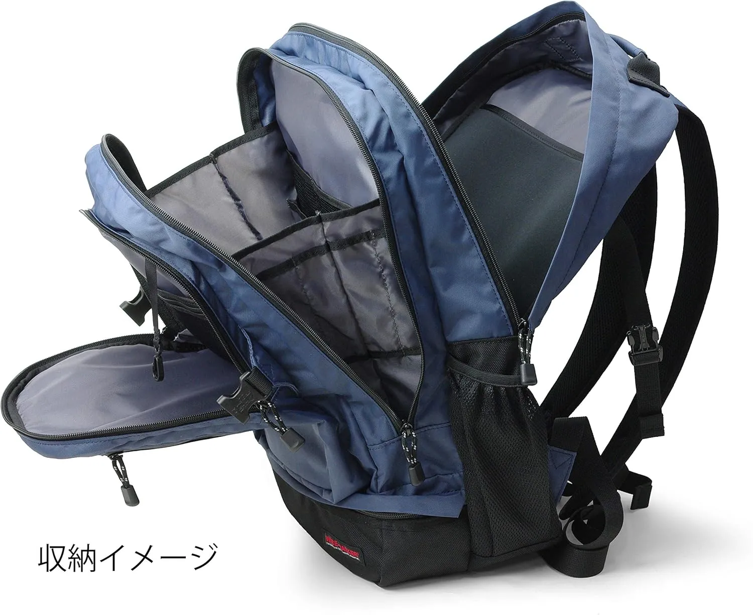 Men Backpack, Navy, One Size