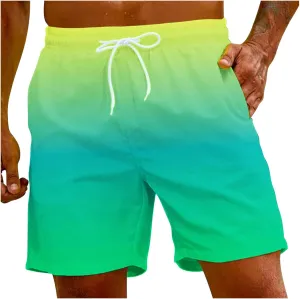 Men Bathing Suit 7 Inch Fun Beach 3D Size Summer Print Sports Plus Men's Men's Pants Shorts Men Big and Tall Men