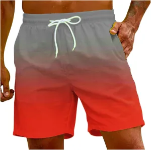 Men Bathing Suit 7 Inch Fun Beach 3D Size Summer Print Sports Plus Men's Men's Pants Shorts Men Big and Tall Men