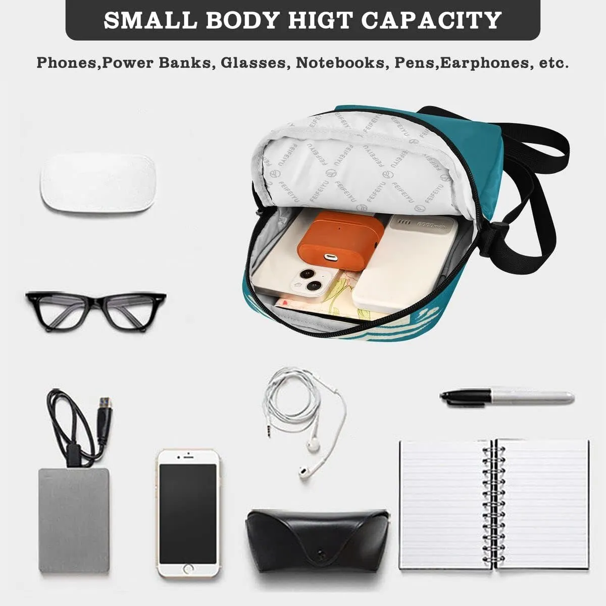 Messenger Bag Crossbody Shoulder Bag Canvas Shoulder Bag Sacral Night Girl on Moon for Men Women Outdoor Travel Business