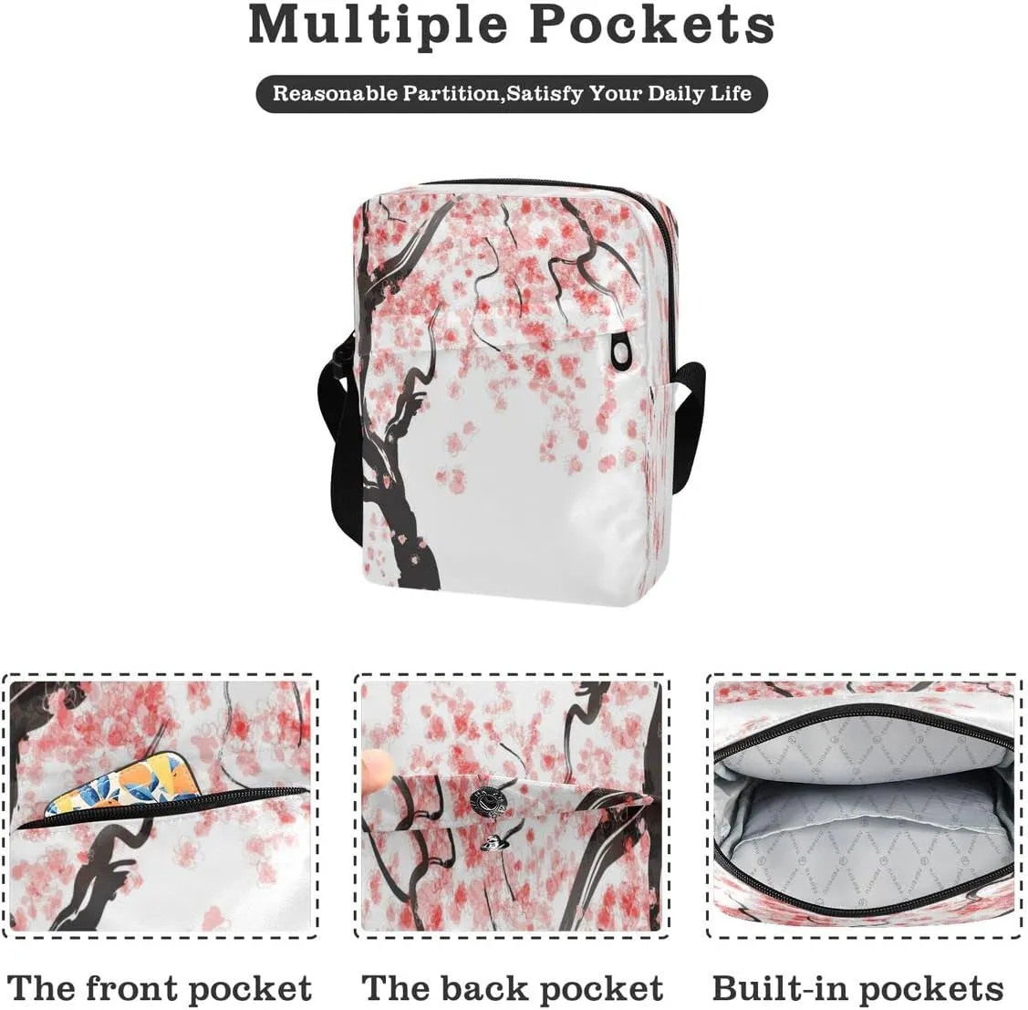 Messenger Bag Crossbody Shoulder Bag Canvas Shoulder Bag Universe Galaxy Nebula Space for Men Women Outdoor Travel Business