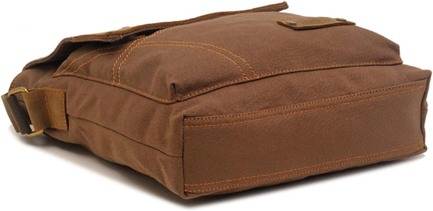 Messenger Bag, Vintage Small Canvas Shoulder Bag Crossbody Purse