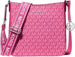 Michael Kors Jet Set Travel Small Signature Logo Messenger Bag