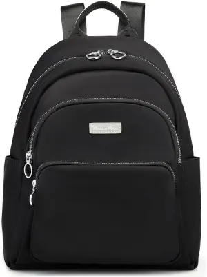 Mini Backpack for Women, Waterproof Stylish Daypack Purse Shoulder Bag, Small Lightweight Travel Backpack College, Ladies Gift Casual Daily Work, Black