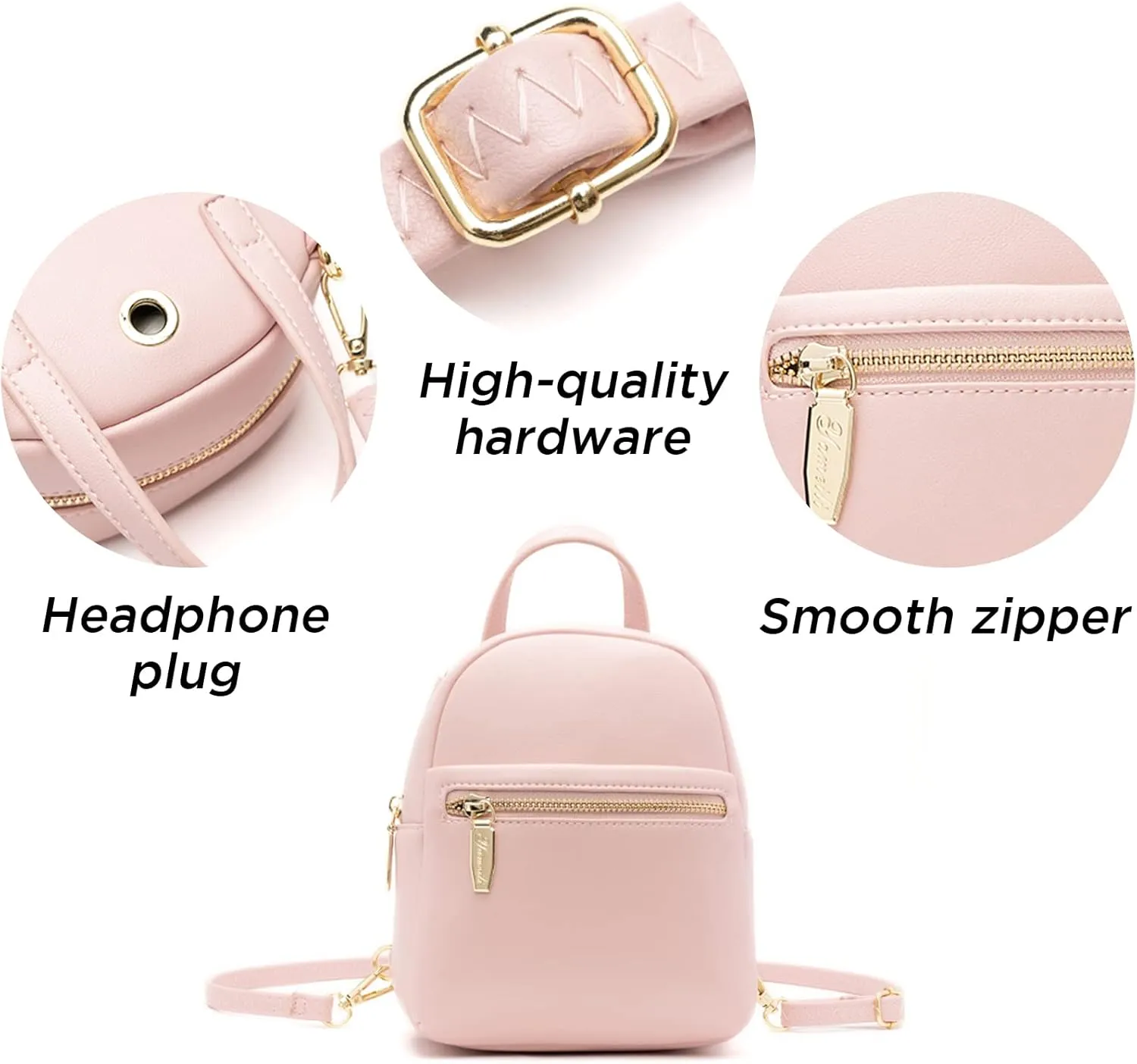 Mini Backpack Purse for Girls Teenager Cute Leather Backpack Women Small Shoulder Bag Handbags Beige