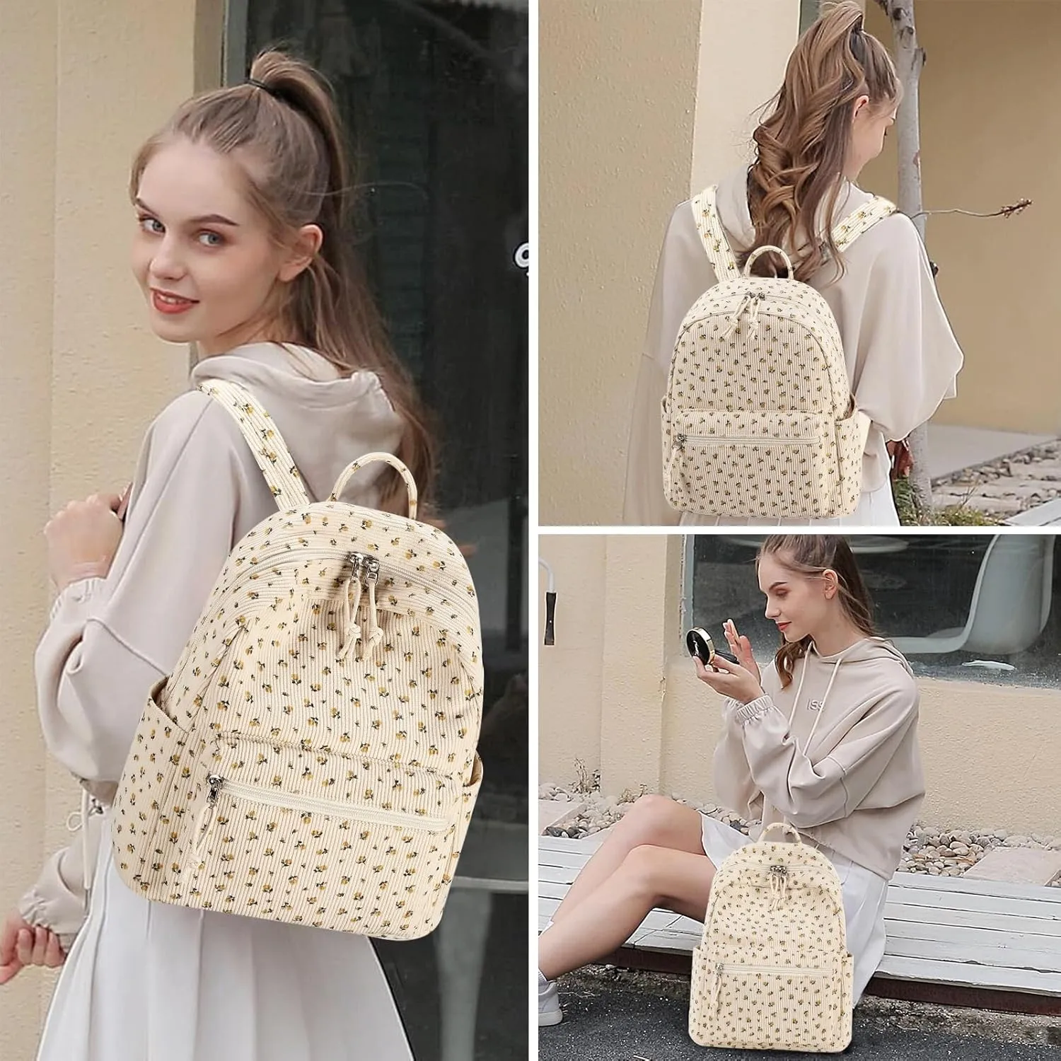Mini Backpack Women Girls Water-resistant Small Backpack Purse Shoulder Bag for Womens Adult Kids School Travel