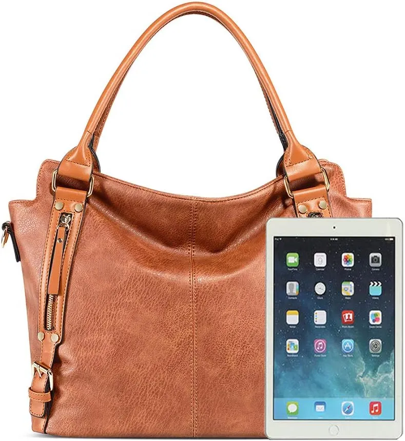 MINTEGRA Women Handbags Hobo Shoulder Bags Tote Large Capacity PU Leather Crossbody Bags