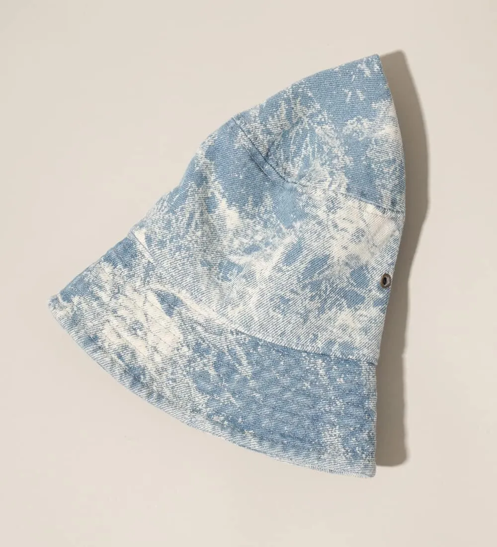 MIRMARU Vintage 100% Cotton Canvas Denim Bucket Hat - Casual Outdoor Fishing Hiking Safari Boonie Hat.