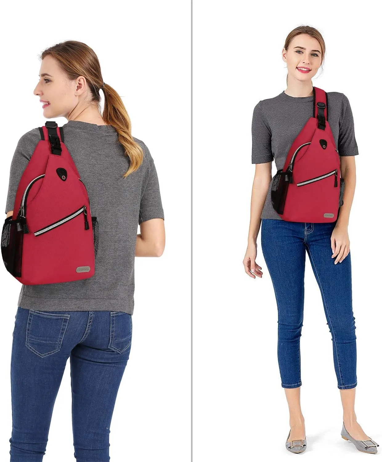 MOSISO Sling Backpack, Multipurpose Crossbody Shoulder Bag Travel Hiking Daypack