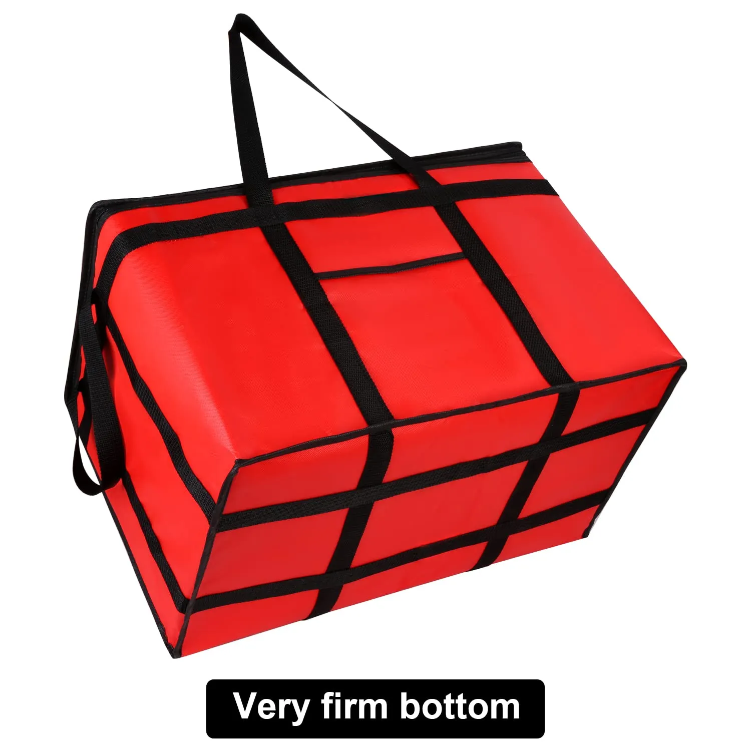musbus 4 PACK 22x14x13 XXXL Insulated Food Delivery Bag Cooler Bags Keep Food Warm Catering Therma for doordash Catering Cooler Bags Therma Catering Shopper hot Red 22w x 14 lx 13d