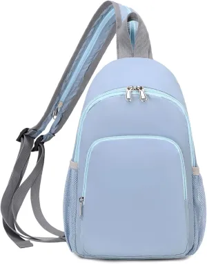 mygreen Crossbody Sling Backpack Sling Bag Travel Hiking Chest Bag Daypack Blue