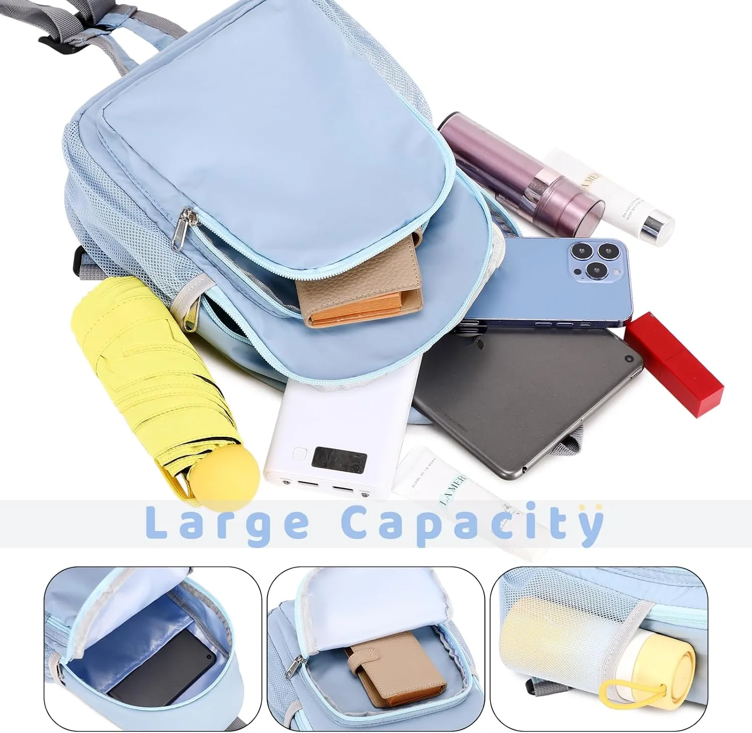 mygreen Crossbody Sling Backpack Sling Bag Travel Hiking Chest Bag Daypack Blue