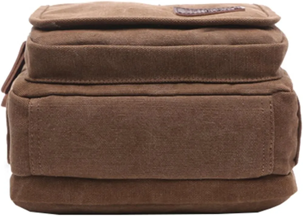 mygreen Small Canvas Crossbody Shoulder Bag Messenger Bag Work Bag