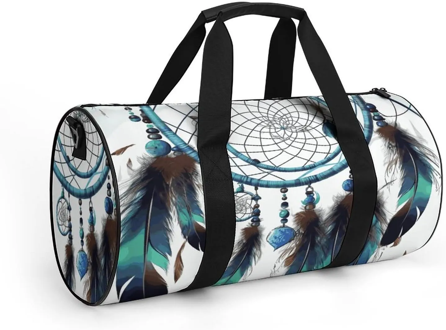 Native American Dream Catcher Gym Bag Small Travel Duffle Bag with Compartment Carry On Weekender Bag for Women Men
