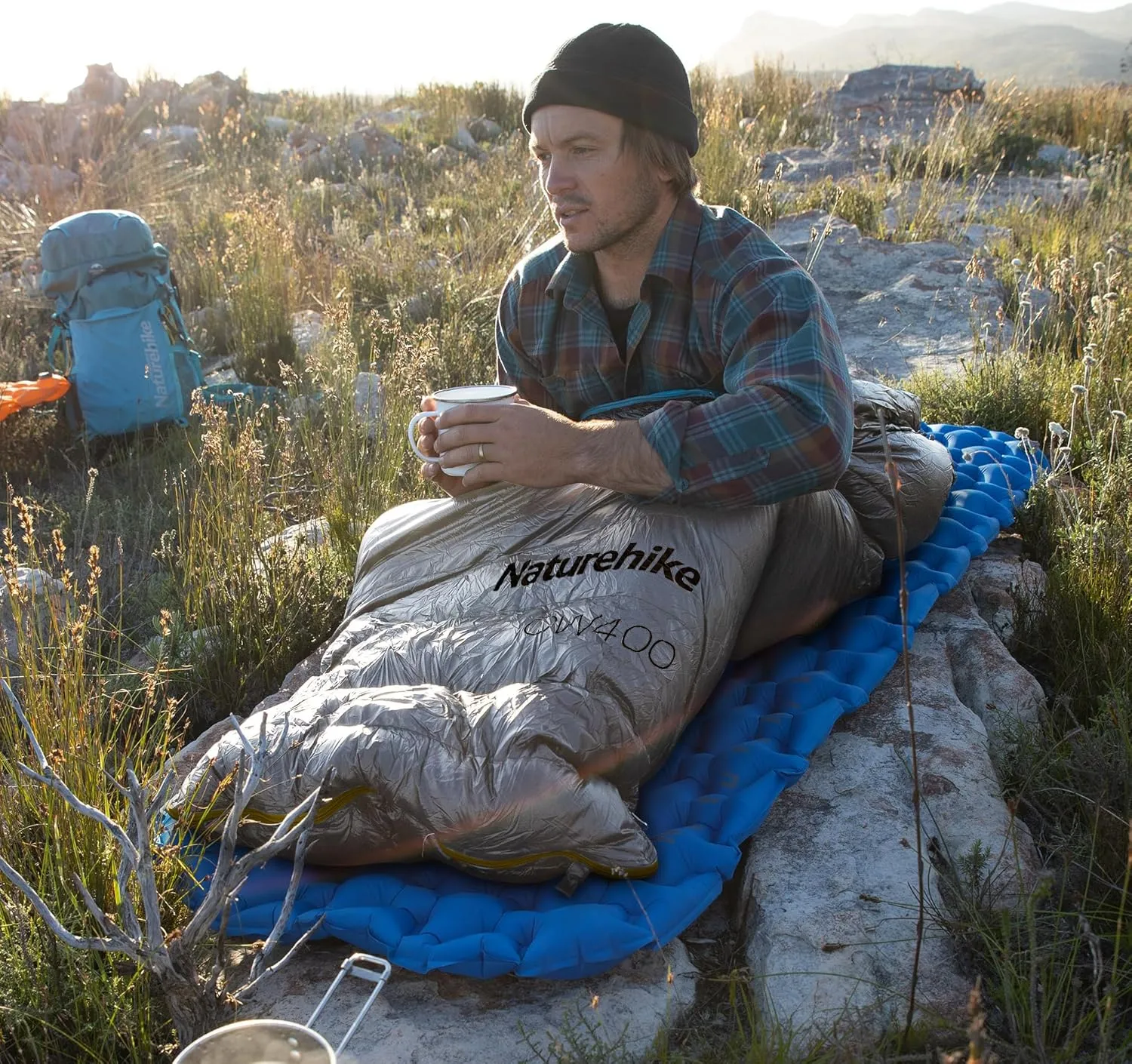 Naturehike Ultralight Down Sleeping Bag, 650FP, 3-4 Season, Adults, 32-42, Waterproof, Compact, Camping, Hiking