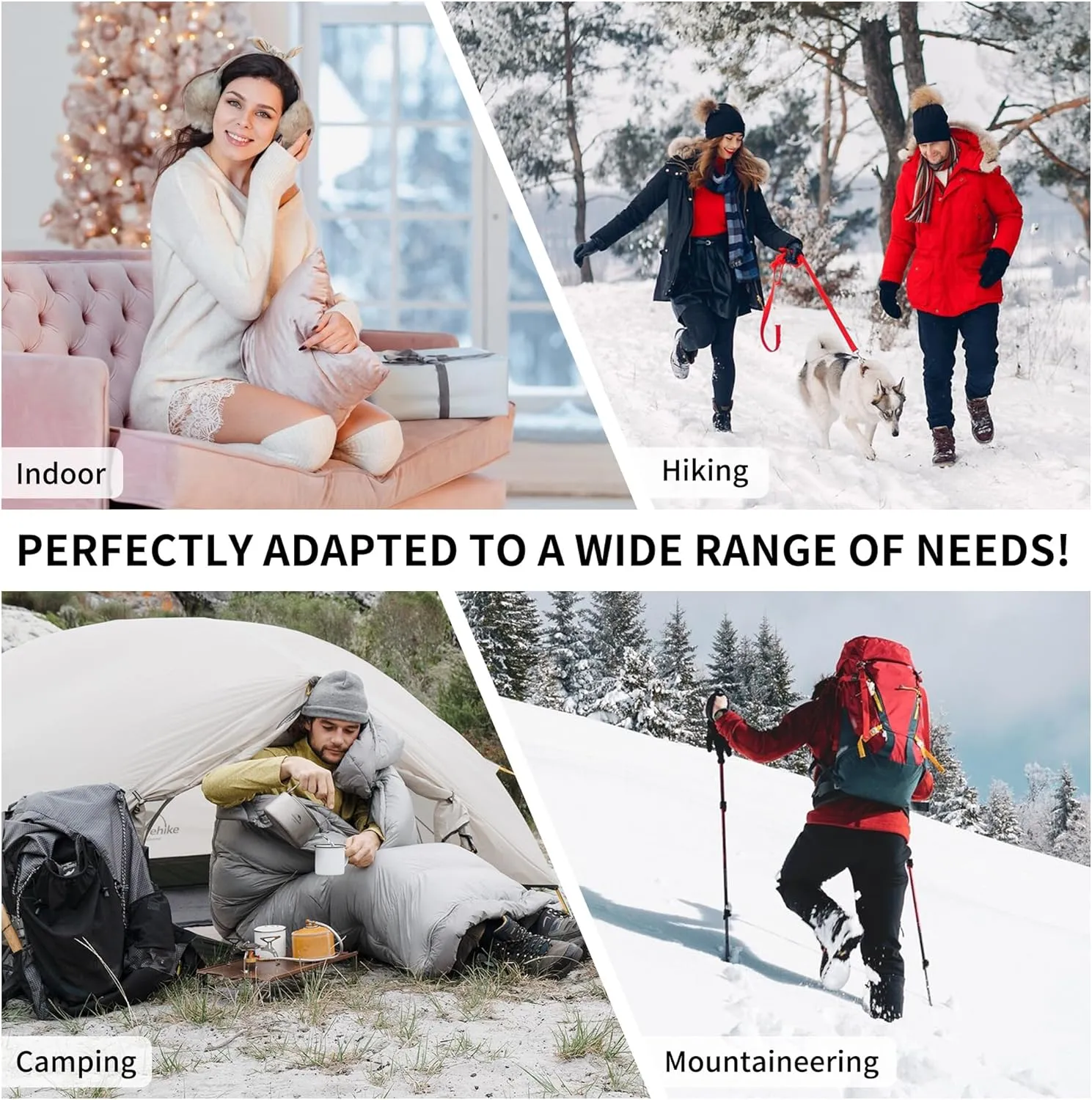 Naturehike Ultralight Down Sleeping Bag, 650FP, 3-4 Season, Adults, 32-42, Waterproof, Compact, Camping, Hiking