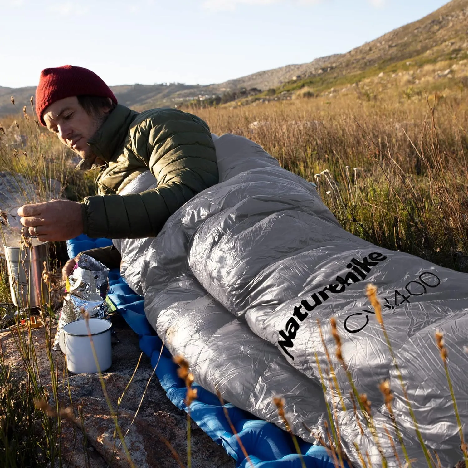 Naturehike Ultralight Down Sleeping Bag, 650FP, 3-4 Season, Adults, 32-42, Waterproof, Compact, Camping, Hiking