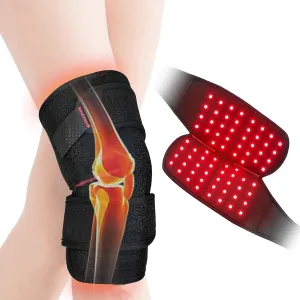 Near Infrared Light Therapy Knee Brace - Adjustable Red Light Therapy for Knee Pain Relief Device - Infrared Light Therapy for Faster Recovery - Great for Athletes & Beyond