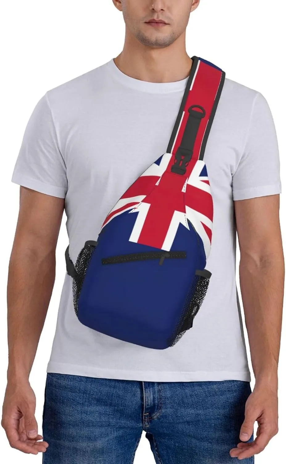 New Zealand Flag Print Lightweight Sling Small Shoulder Bag - Chic Cross Chest Bag With Adjustable Strap