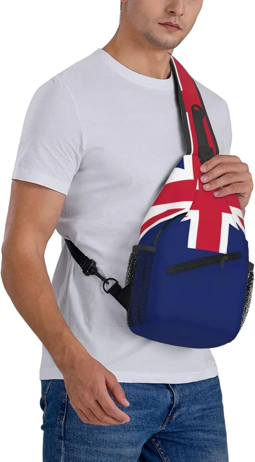 New Zealand Flag Print Lightweight Sling Small Shoulder Bag - Chic Cross Chest Bag With Adjustable Strap