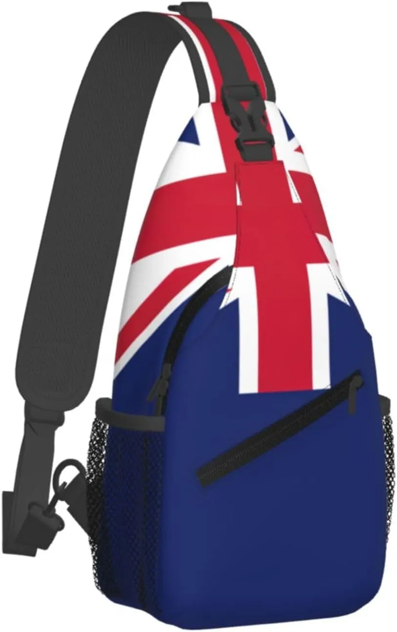 New Zealand Flag Print Lightweight Sling Small Shoulder Bag - Chic Cross Chest Bag With Adjustable Strap