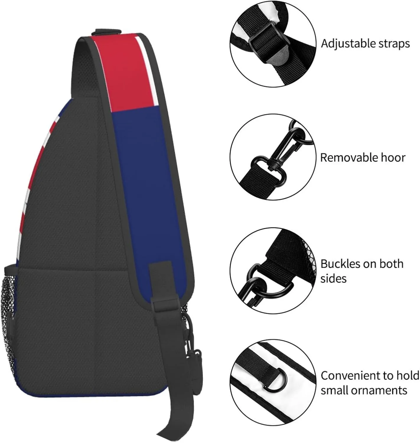 New Zealand Flag Print Lightweight Sling Small Shoulder Bag - Chic Cross Chest Bag With Adjustable Strap