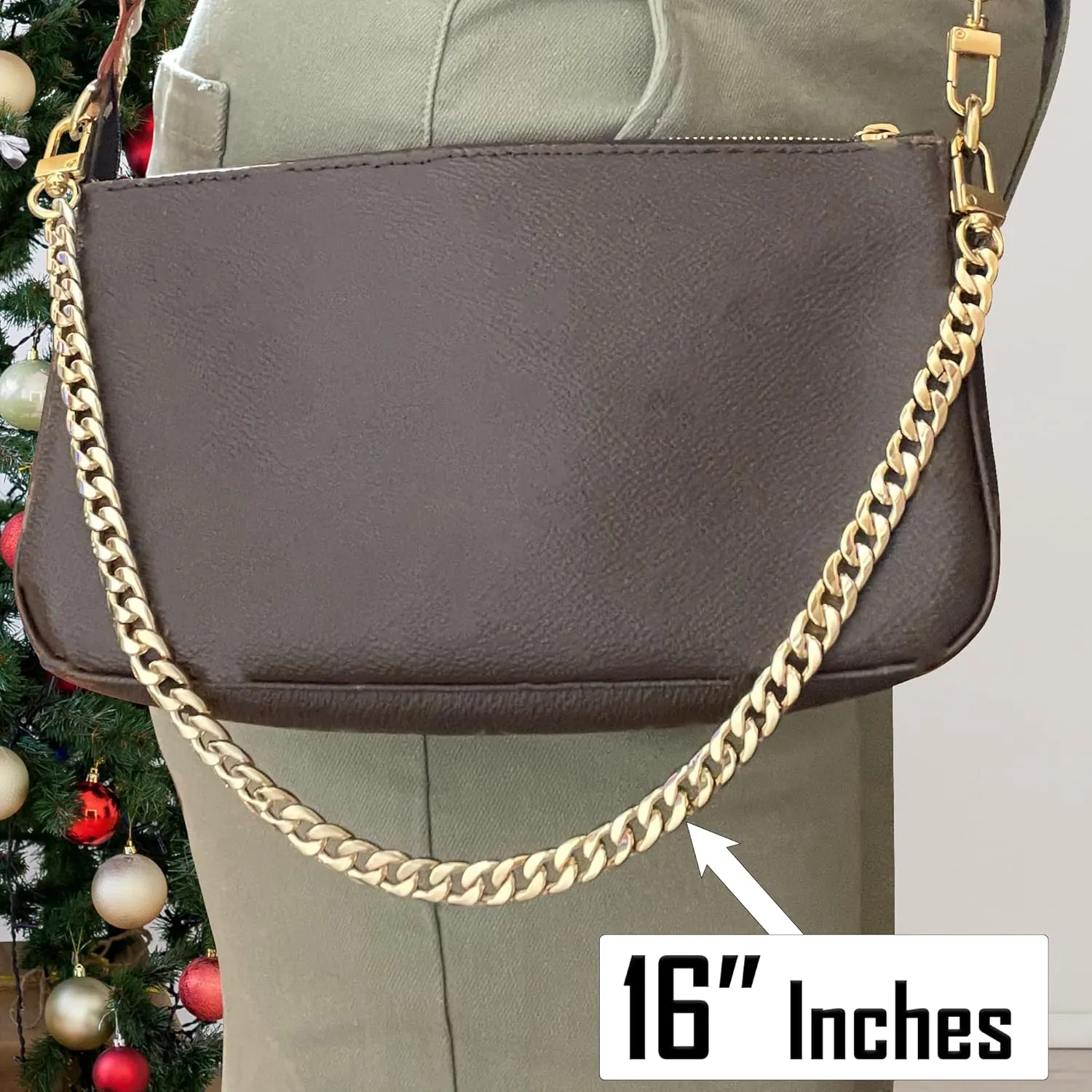 NEXT FASHION Purse Chain Strap Handle Shoulder Crossbody Metal Replacement 20CM - 120CM Selecting (Gold, 24" / 60cm)